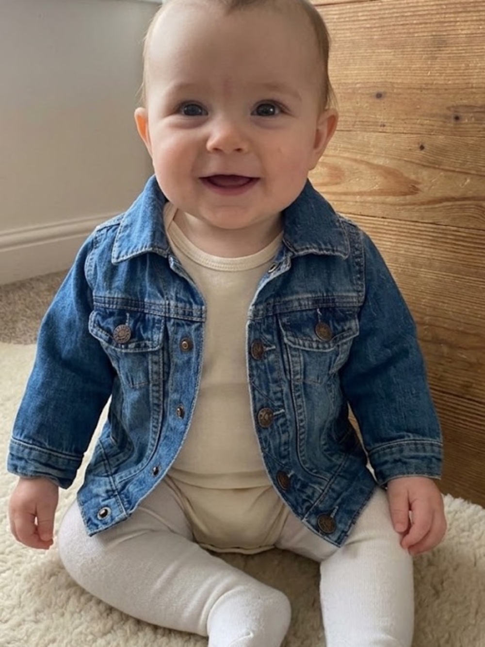 GAP Baby Jean Jacket in Classic Blue Denim